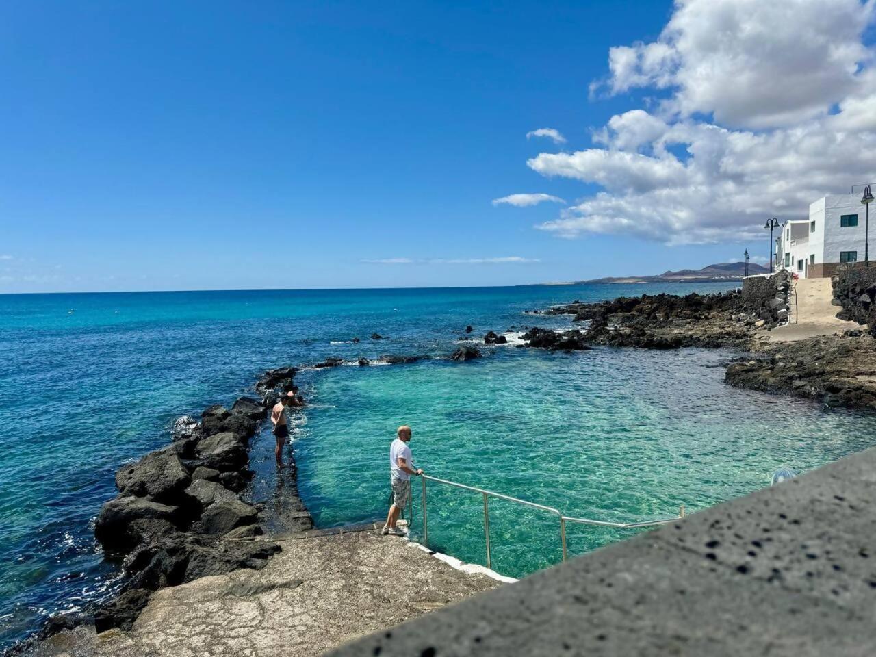 Gran Terraza 1 Minuto De Las Piscinas Naturales Punta Mujeres Extérieur photo
